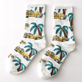 Printed Basket Ball Style Long Socks Sets