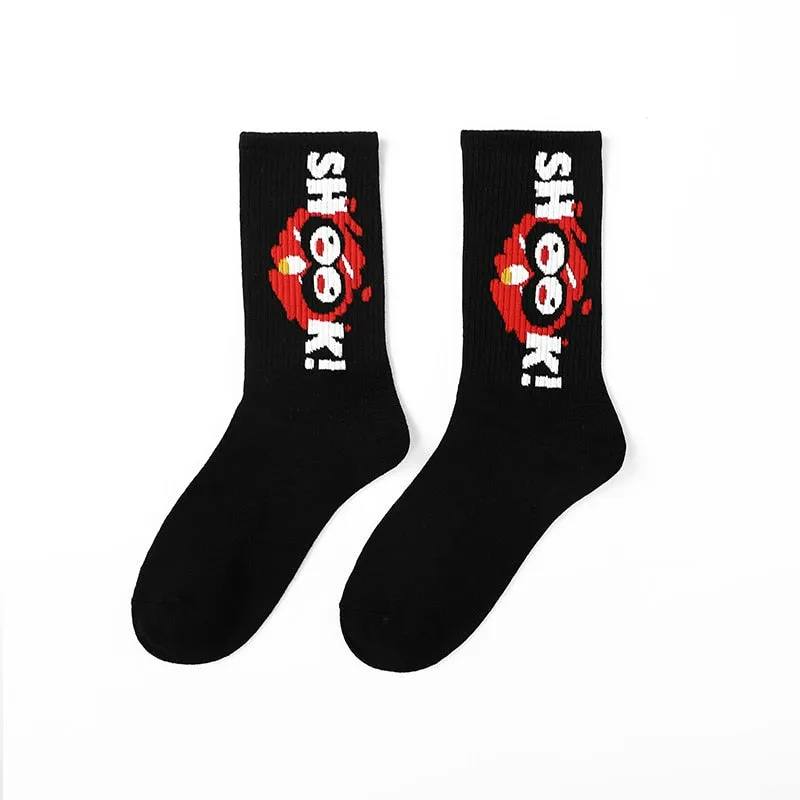 Printed Basket Ball Style Long Socks Sets