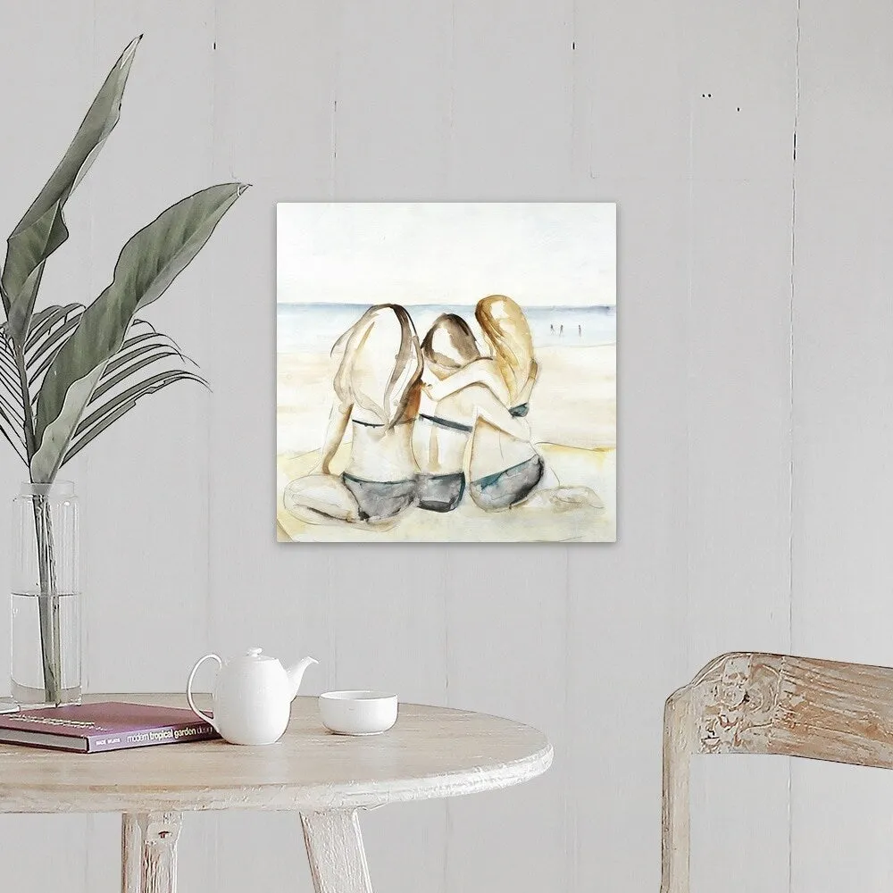 "BFF Beach Day" Canvas Wall Art