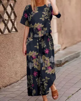 Retro Print Two Piece Sets