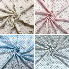 Rocking Horses Dimple Fleece Fabric