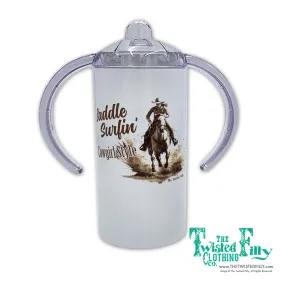 Saddle Surfin' Cowgirl Style Girls Toddler Sippy