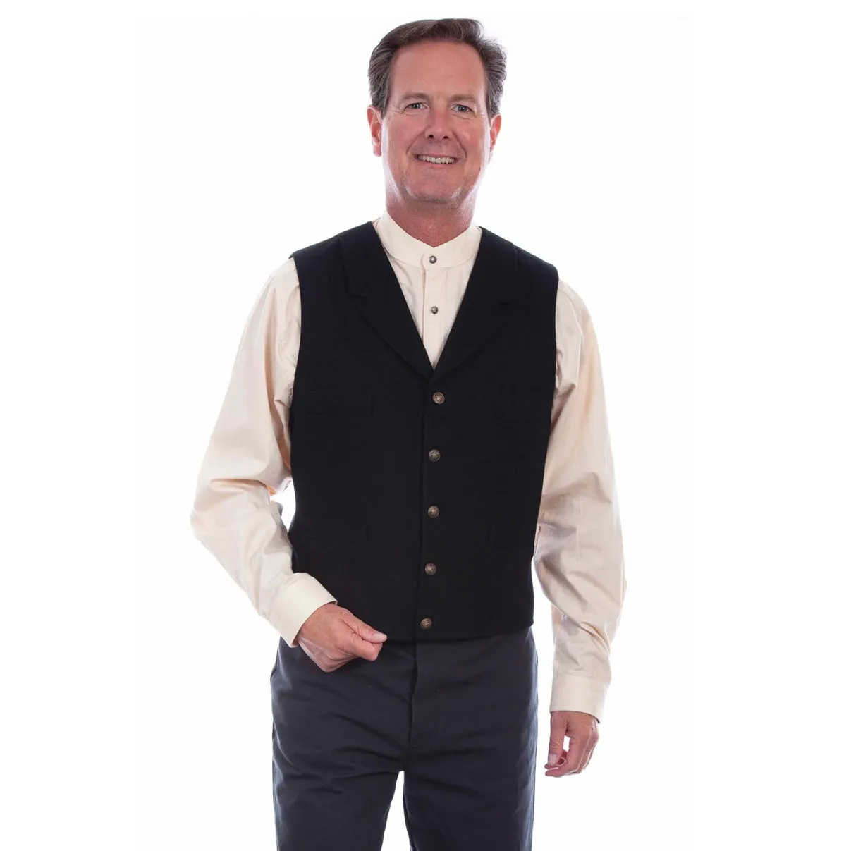 Scully Men's 4 Pocket Wool Vest