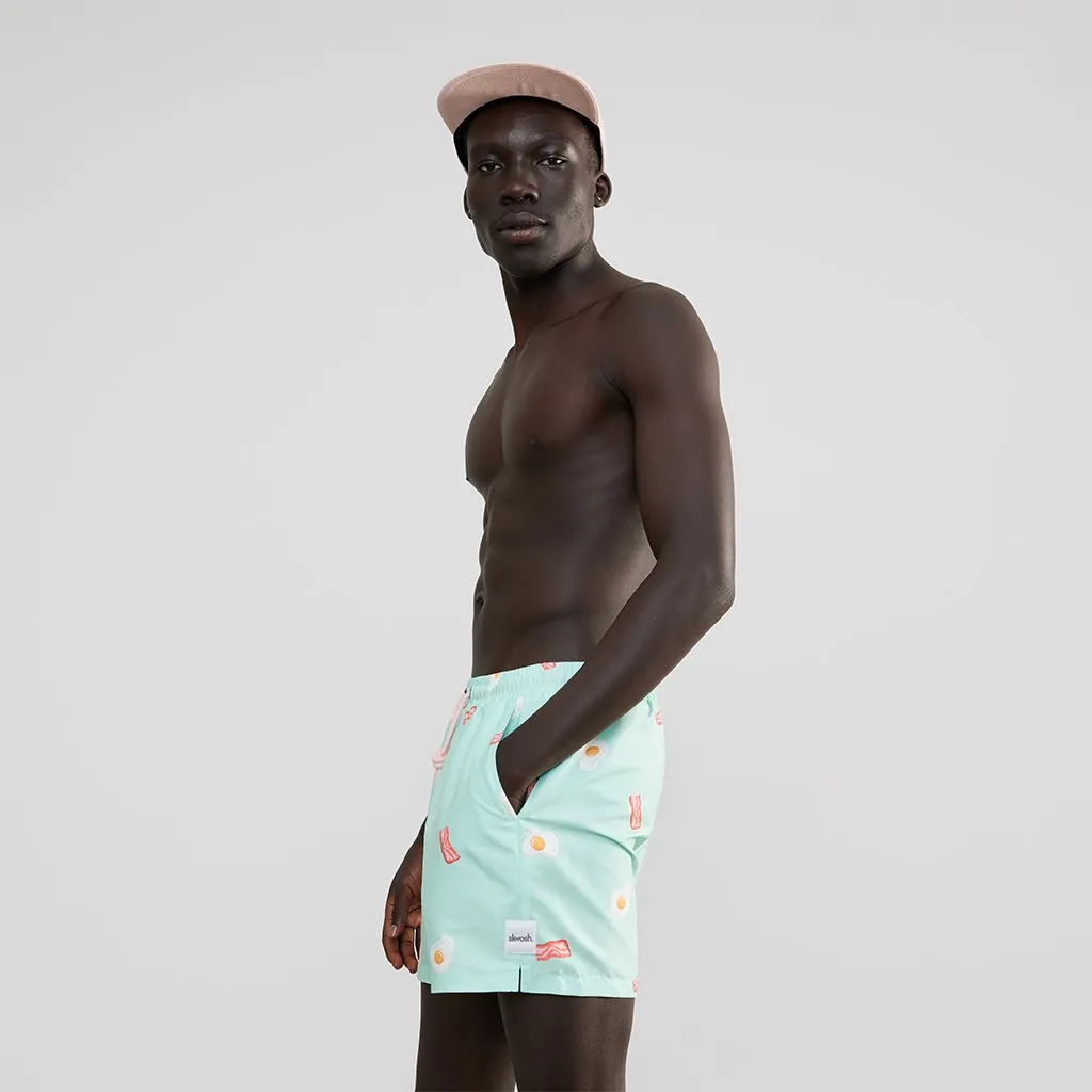 Skwosh Club MENS BONDI BREAKFAST SWIM SHORTS - MINT