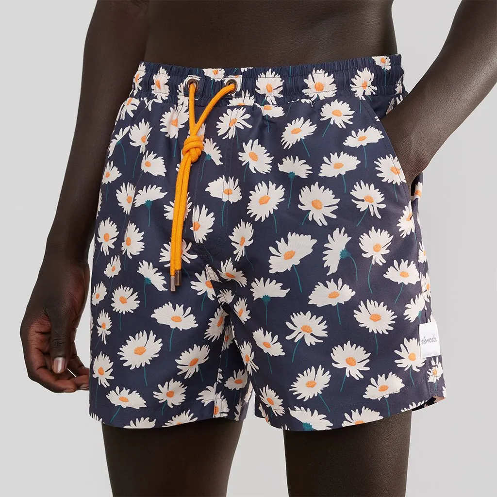 Skwosh Club MENS DAISY BABY SWIM SHORTS - DAISY PRINT