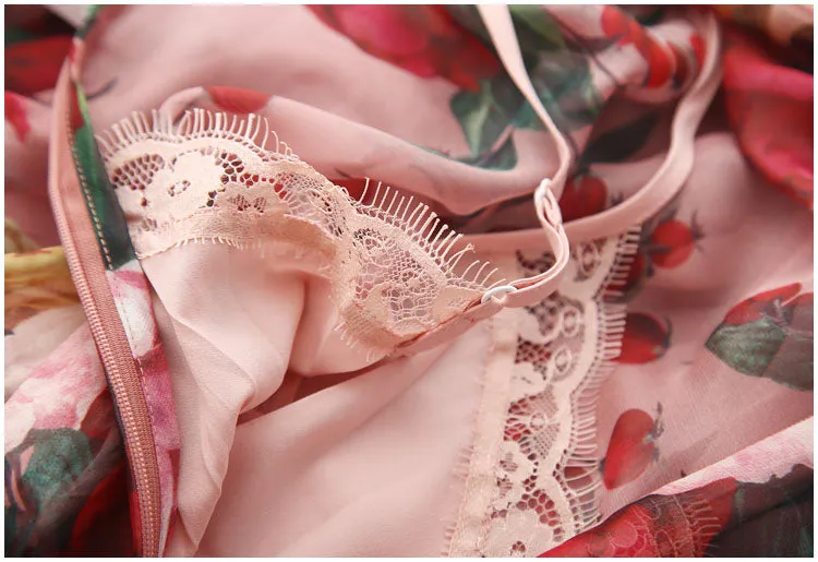 Sky Runway Floral Print Dress