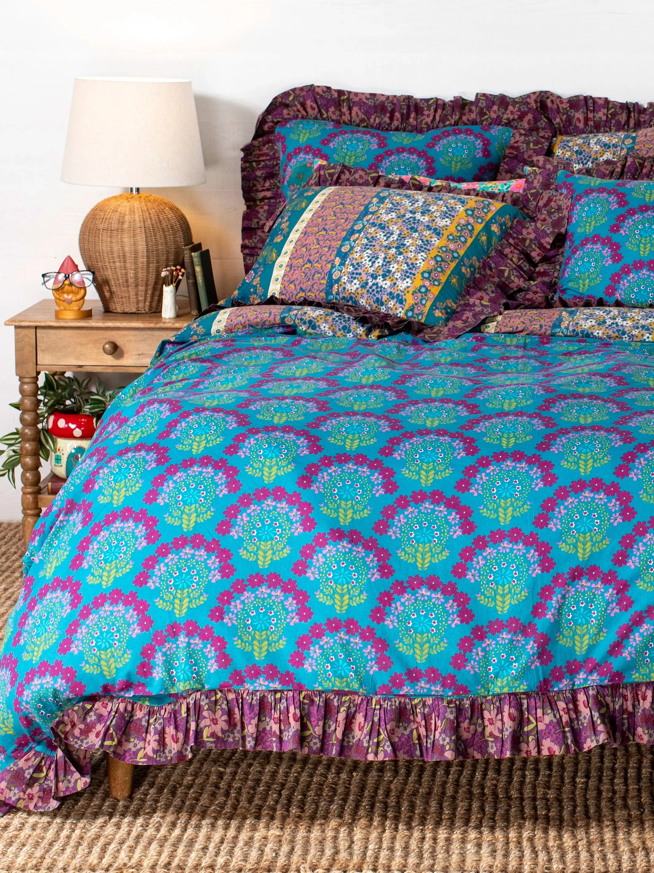 So Soft Cotton Reversible Duvet Cover - Blooms