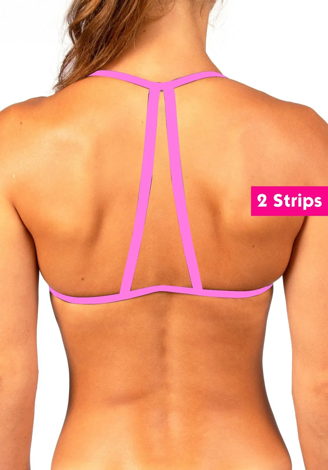 Sport Top Bikini Gradient Light Blue