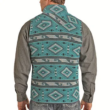 Teal Aztec Vest