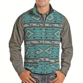 Teal Aztec Vest
