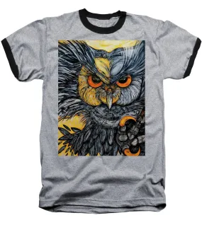 Un Great Horned Owl - Baseball T-Shirt