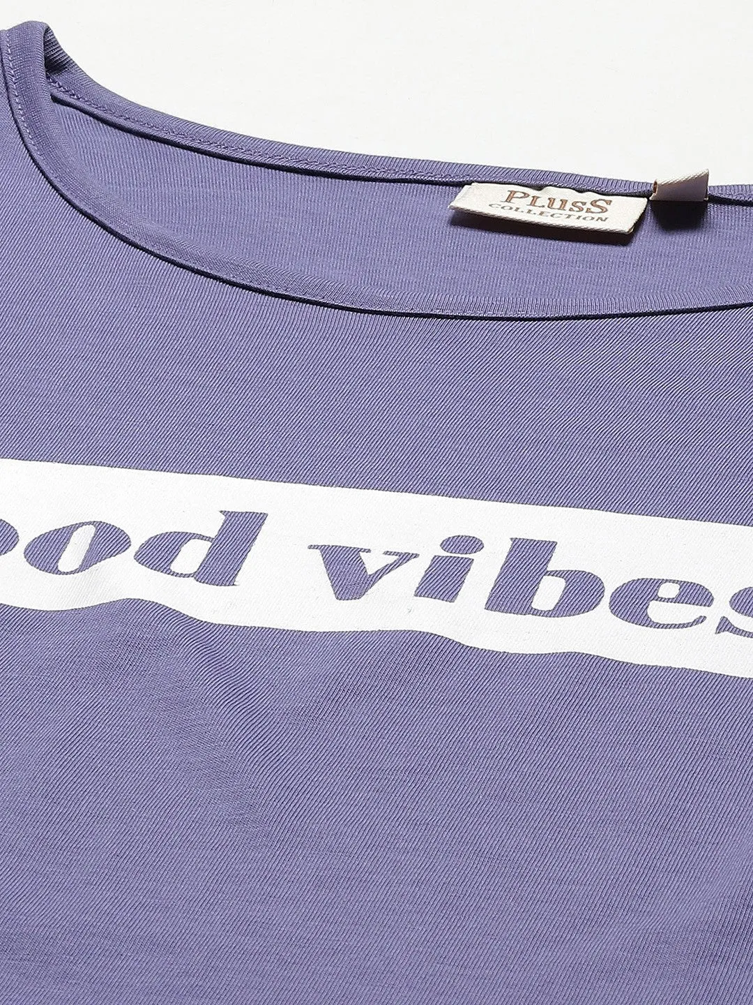 White Typography Print Cotton T-shirt