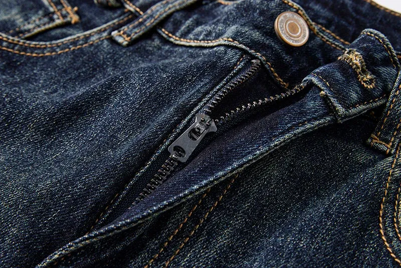Wide Leg Jeans Men Baggy Pants Loose Dark Blue Stretch Denim Pants For Man 2024 Autumn New Arrival Men's Clothing Male Trousers