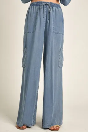Wide Leg Tencel Pants