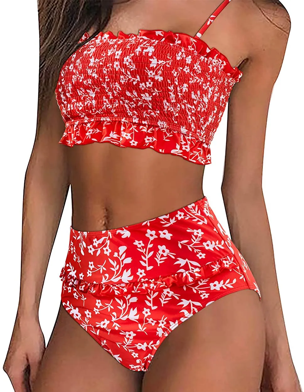 Women's  Bikini Top High Waisted Bottom 2 Piece Swimsuits Bikini Set