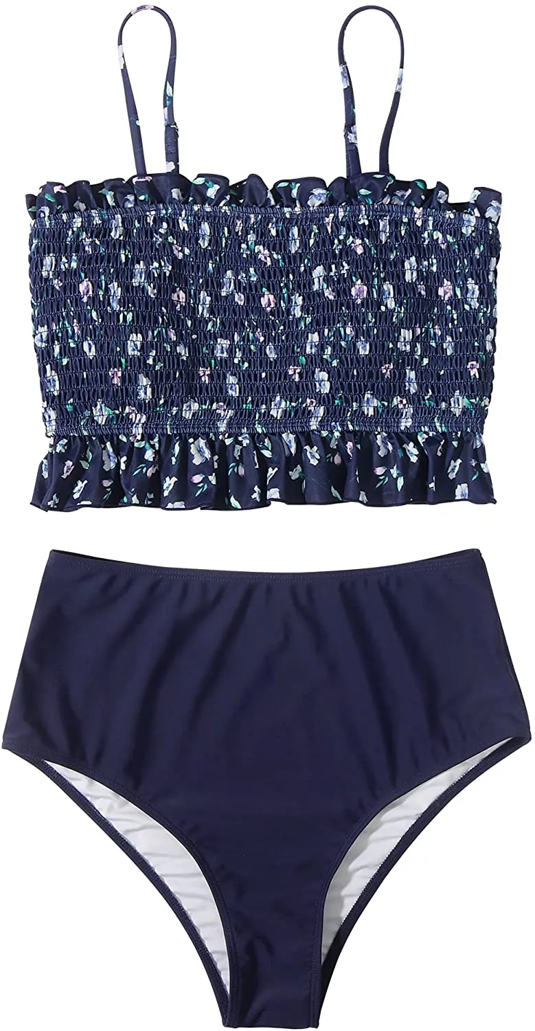 Women's  Bikini Top High Waisted Bottom 2 Piece Swimsuits Bikini Set