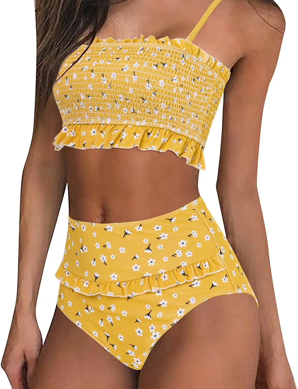 Women's  Bikini Top High Waisted Bottom 2 Piece Swimsuits Bikini Set