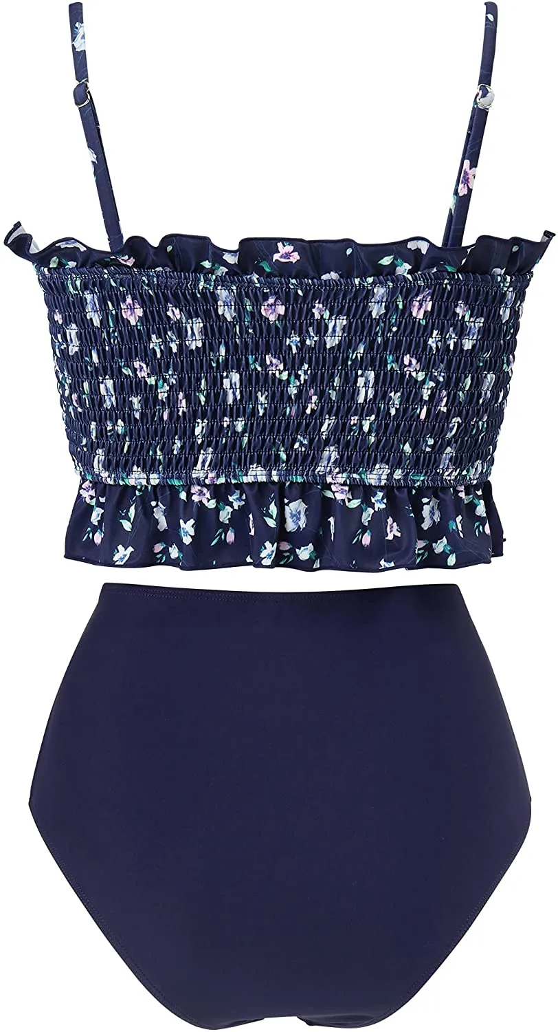 Women's  Bikini Top High Waisted Bottom 2 Piece Swimsuits Bikini Set