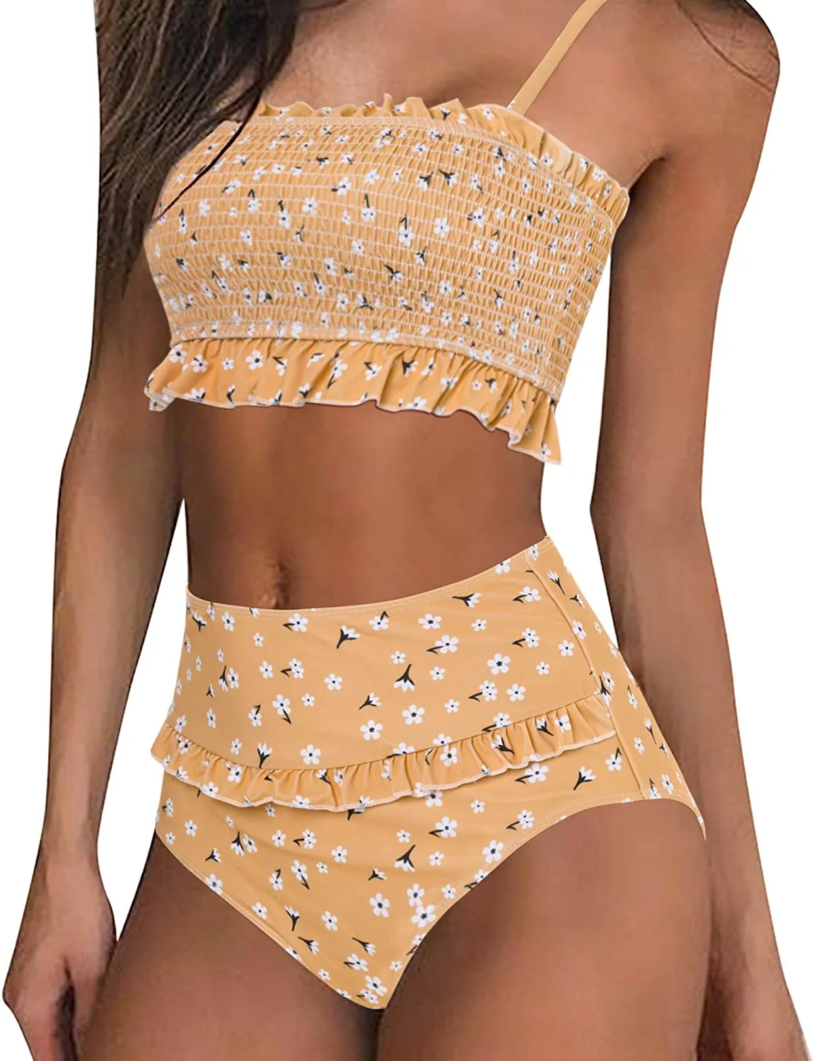 Women's  Bikini Top High Waisted Bottom 2 Piece Swimsuits Bikini Set