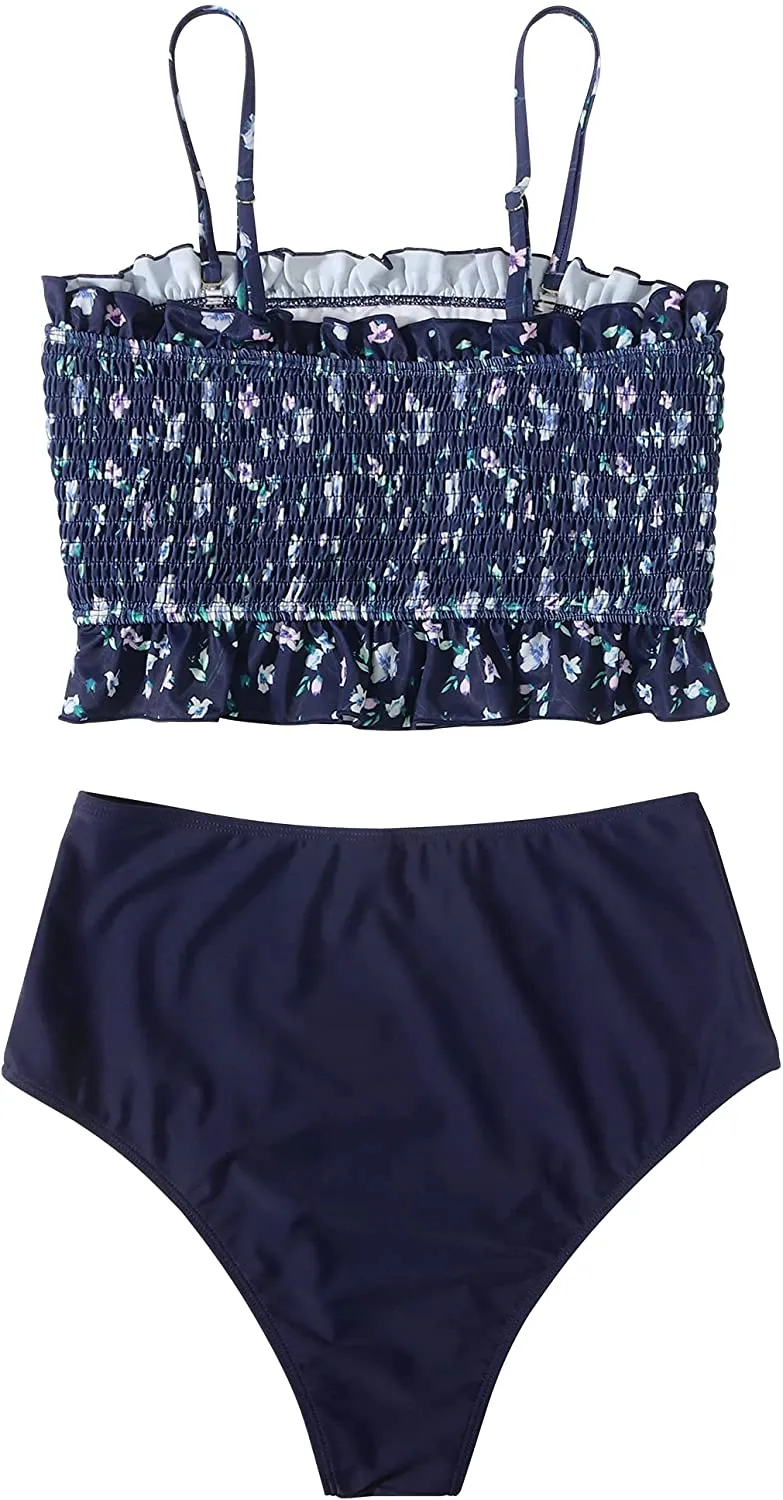 Women's  Bikini Top High Waisted Bottom 2 Piece Swimsuits Bikini Set