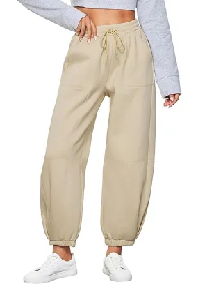 Women's High Waisted Sweatpants Jogger Lounge Baggy Cozy Bottoms