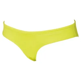 WOMEN'S UNIQUE BRIEF BIKINI BOTTOM - SOFT GREEN/YELLOW STAR