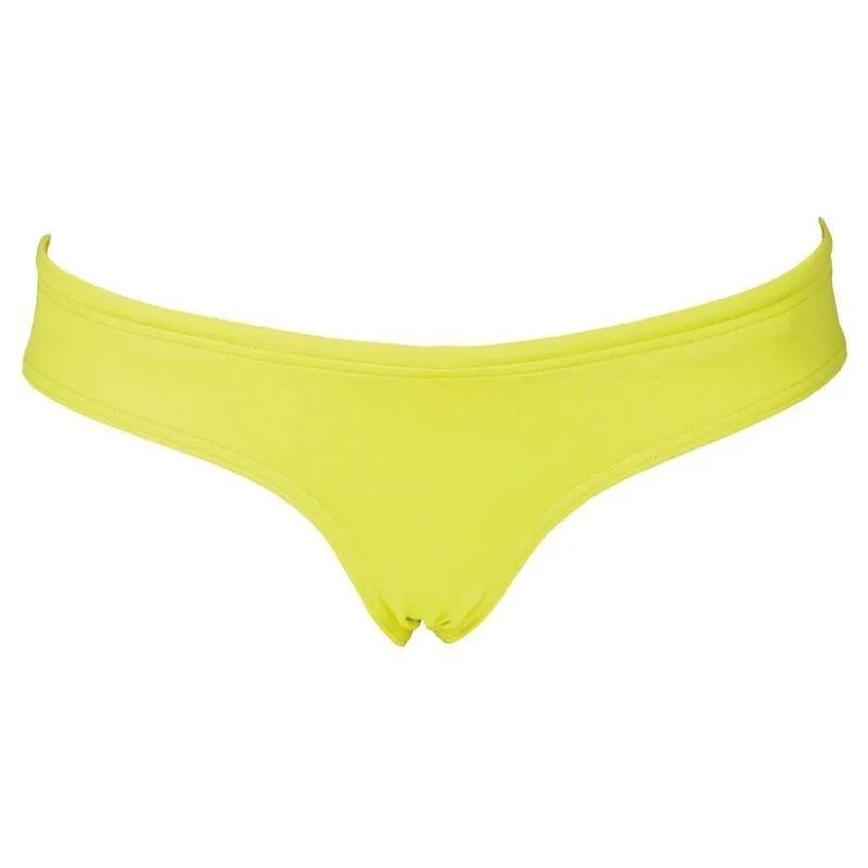 WOMEN'S UNIQUE BRIEF BIKINI BOTTOM - SOFT GREEN/YELLOW STAR